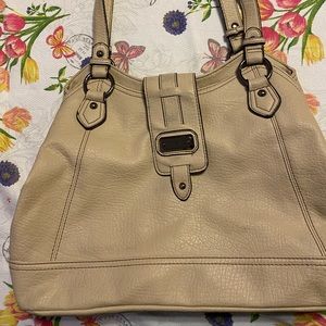 PLUM brand beige purse.